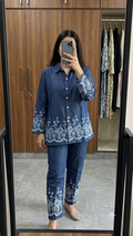 Denim cord set