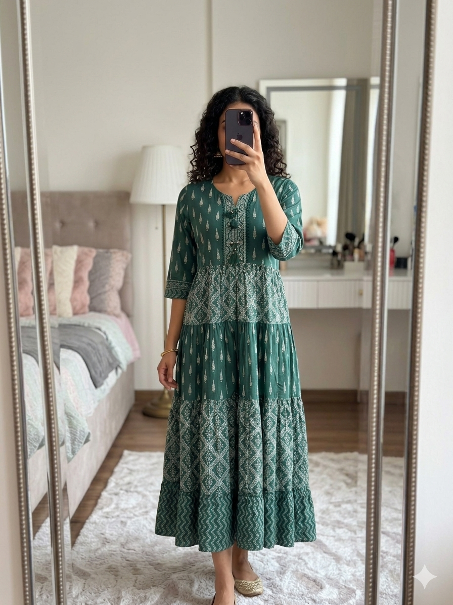 The Sage Harmony Tiered Maxi
